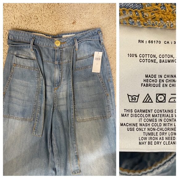 NWT! Anthropologie Pilcro High-Rise Wide-Leg Jeans - Picture 3 of 7